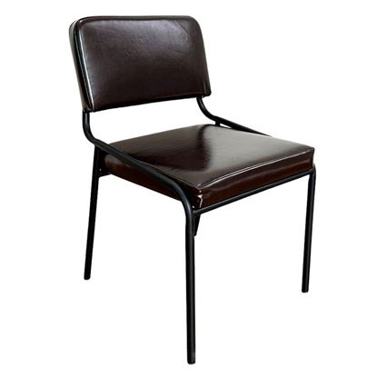 Ghế cafe, ghế bàn ăn khung sắt nệm simili TTG006