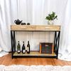 Bàn console XAPO khung sắt mặt gỗ CST047