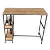 Bàn bar chân kết hợp kệ mặt gỗ khung sắt BB018