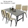 Bộ Bàn Ăn Nhỏ Gọn Nệm Simili Nhiều Màu CBBA081