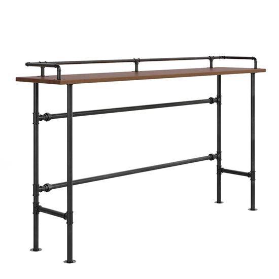 Bàn bar mặt gỗ chân sắt ống nước BB010