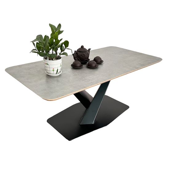 Bàn sofa gỗ Plywood chân sắt sơn tĩnh điện TT68224