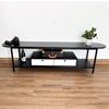 Kệ tivi Oval có ngăn kéo gỗ cao su khung sắt KTV68090