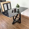 Bàn ăn mặt đá chân sắt sơn tĩnh điện BA68128
