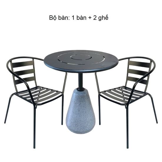 Bộ bàn ghế cafe, bàn ghế ngoài trời CBCF190