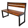 Ghế băng 1m2 có tựa lưng gỗ tràm khung sắt GBD015