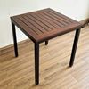 Bàn cafe vuông gỗ tràm chân sắt CFD68129