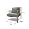 Ghế sofa đơn nệm vải khung sắt GSD68063