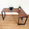 Bàn làm viêc chữ L gỗ Tràm chân sắt CD68017