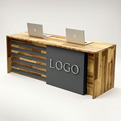 Bàn lễ tân 1m8 gỗ Tràm BLT68017