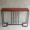 Bàn console, bàn trang trí gỗ tràm chân sắt CST046