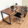 Bàn làm viêc chữ L gỗ Tràm chân sắt CD68017