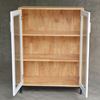 Tủ trưng bày cửa kính 80x35x110cm gỗ cao su chân sắt KTB68122