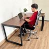 Bàn làm viêc chữ L gỗ Tràm chân sắt CD68017