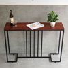 Bàn console, bàn trang trí gỗ tràm chân sắt CST046