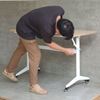 Bàn làm việc gấp gọn có bánh xe (Version 2) gỗ Plywood SPD68187