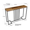 Bàn console, bàn trang trí gỗ tràm chân sắt CST046