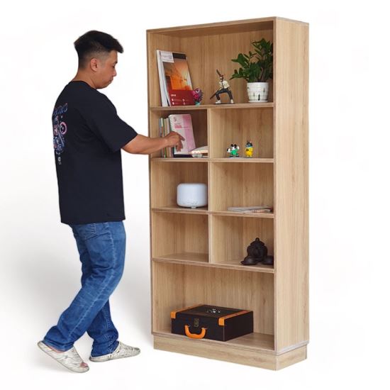 Kệ sách đứng 5 tầng 80x30x160cm gỗ plywood KS68169