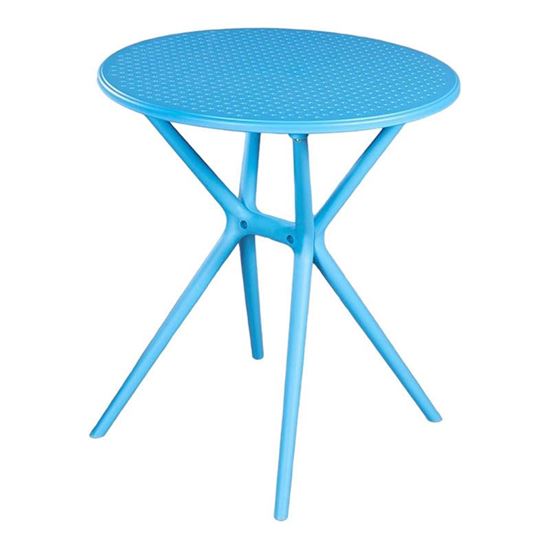 Bàn tròn 60cm mặt nhựa nhiều màu ST3025