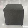 Đôn ghế sofa vuông bọc vải xám GDSF003