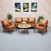 Bộ bàn gỗ me tây và ghế sofa khung gỗ CBSF022