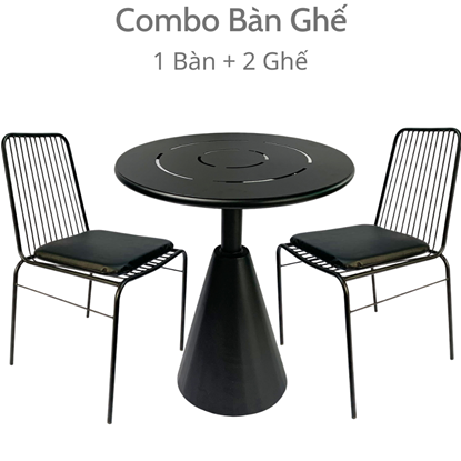Bộ bàn ghế cafe, bàn ghế ngoài trời CBCF173