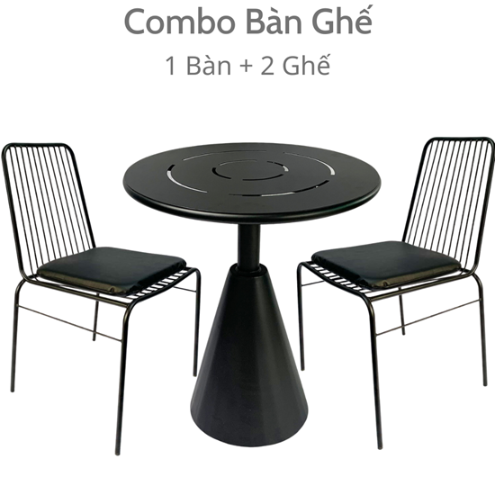 Bộ bàn ghế cafe, bàn ghế ngoài trời CBCF173