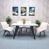 Picture of Bộ Bàn Ăn Mặt Đá Vân Sứ Và 4 Ghế Nệm Loft CBBA68071