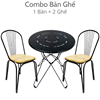 Bộ bàn ghế cafe, bàn ghế ngoài trời CBCF174