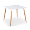 Bàn cafe Eames vuông 60cm chân gỗ ST1542A