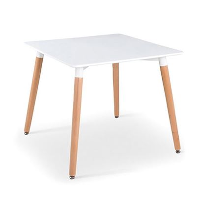 Bàn cafe Eames vuông 60cm chân gỗ ST1542A