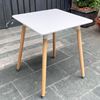 Bàn cafe Eames vuông 60cm chân gỗ ST1542A