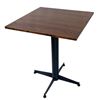 Bàn cafe vuông 60cm gỗ cao su chân sắt CFD68108