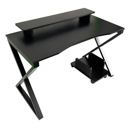 Bàn Gaming gỗ cao su chân sắt chữ X GD68047