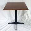 Bàn cafe vuông 60cm gỗ cao su chân sắt CFD68108