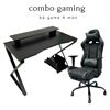 Bộ Bàn Ghế Gaming Đen Kèm Phụ Kiện CBG68025