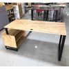 Bàn giám đốc chân bàn gác tủ gỗ cao su chân sắt BGD68063