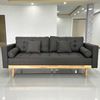 Sofa băng viền gỗ 1m95 nệm bọc vải SFB68061
