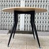 Bàn tròn 1m gỗ Plywood chân sắt côn BA68089