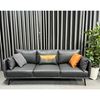Ghế sofa băng 220cm nệm simili chân sắt SFB68058