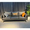 Ghế sofa băng 220cm nệm simili chân sắt SFB68058