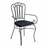 Ghế ngoài trời, ghế cafe sắt hoa văn GCF110