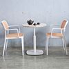 Combo bàn cafe tròn 60cm và 2 ghế nhựa CBCF320