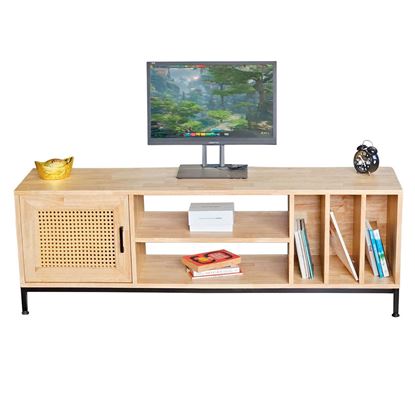 Kệ TV Nodus 150x35x50cm gỗ cao su KTV68117