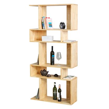 Kệ sách đứng 80x28x170cm gỗ cao su KS68309