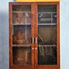 Tủ hồ sơ cửa kính có khóa 100x40x220cm gỗ cao su THS68079