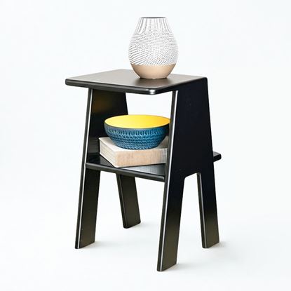 Bàn bên sofa LEXU 30x30x50cm gỗ cao su SST045