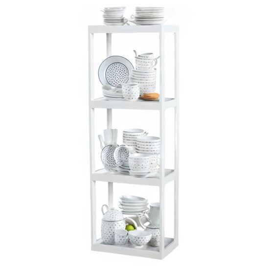 Kệ bếp 4 tầng 54x34x159cm gỗ cao su KB68057