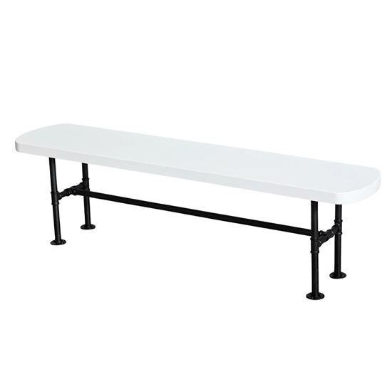 Ghế băng dài 160x32cm gỗ thông chân ống nước GBD054