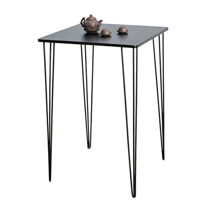 Bàn bar mặt vuông 70x70cm chân sắt Hairpin sơn tĩnh điện BB037